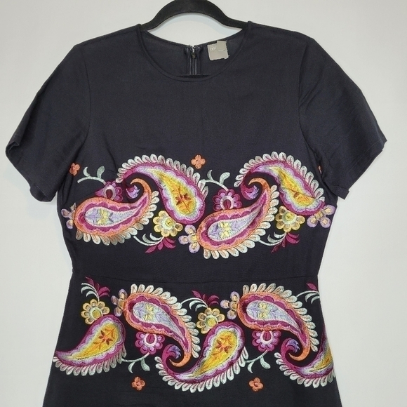 Black Asos Colorful Paisley Print Dress - Picture 3 of 15